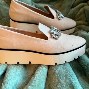 Karl Lagerfeld loafers embellished size 8